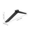 Holibanna 2Pcs Tv Stand Legs for Flat Screen Plastic Replacement Base Versatile Tv Holder for Living Room Bedroom Compatible with Various Models view 2