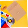 DOITOOL 10Pcs Kraft Paper CD Sleeves Dvd Packaging Bags for Storage Paper Envelopes for and Dvds Tear Resistant Design for Organizing Music and Movies view 4