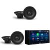 Alpine iLX-W670 Digital Multimedia Receiver w/ (2) DM-65-G 6.5" Coaxial Bundle view 1