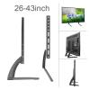 26''-43" 25KG TV Stand Base Bracket for Plasma LCD Flat Screen Height Adjustable Monitor Mount Bracket view 2