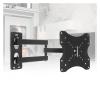 ADBWEKKF 35KG Adjustable 14-42 Inch TV Wall Mount Bracket Flat Panel TV Frame Support 15 Degrees Tilt with Level for LCD LED Monitor Flat view 2