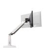 ADBWEKKF F37 22-37" 4-12kg Folding Air Press Gas Spring Vesa Mount LCD LED Monitor Desktop Stand Clamp Grommet Base TV Desktop Mount(White) view 1