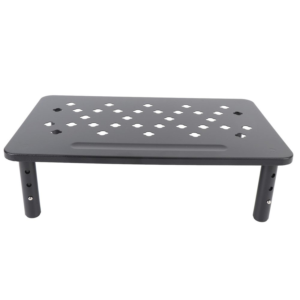 Ymiko Monitor Stand Riser Adjustable Height Clover Hole Design Comfortable Productive Laptop Printer