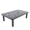 Ymiko Monitor Stand Riser Adjustable Height Clover Hole Design Comfortable Productive Laptop Printer view 4