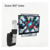 MEFKFQJQ DL-FE111P 8kg 10" 23" 27" Tiltable 360 Rotate Aluminum LCD Wall Mount Monitor Office Partition Bracket Shelf 0-8KG view 2