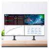ADBWEKKF H180 22"-32" Double Monitor Desk Holder Arm Gas Spring Full Motion LCD TV Mount 2-12kg Dual Arm Clamp Bracket(with 2pc Adaptor) view 3