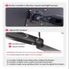 ADBWEKKF H180 22"-32" Double Monitor Desk Holder Arm Gas Spring Full Motion LCD TV Mount 2-12kg Dual Arm Clamp Bracket(with 2pc Adaptor) view 4