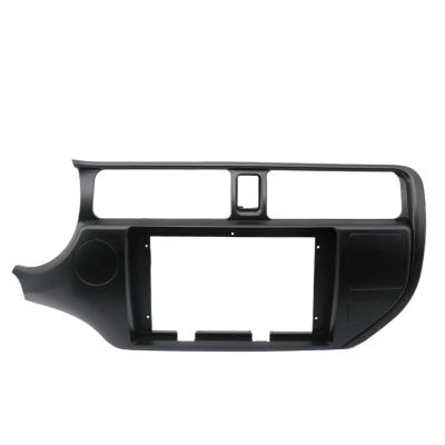 Car 2 Din Audio Radio Fascia Frame Compatible with KIA Rio 2012 9 Inch Big Screen Stereo Dash Fitting Panel Trim Kit with SRS Hole(Rio Left)