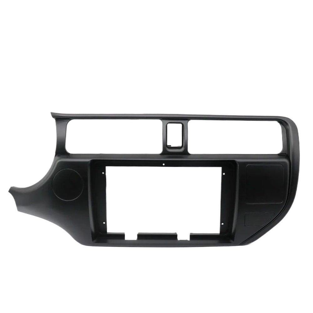 Car 2 Din Audio Radio Fascia Frame Compatible with KIA Rio 2012 9 Inch Big Screen Stereo Dash Fitting Panel Trim Kit with SRS Hole(Rio Left)