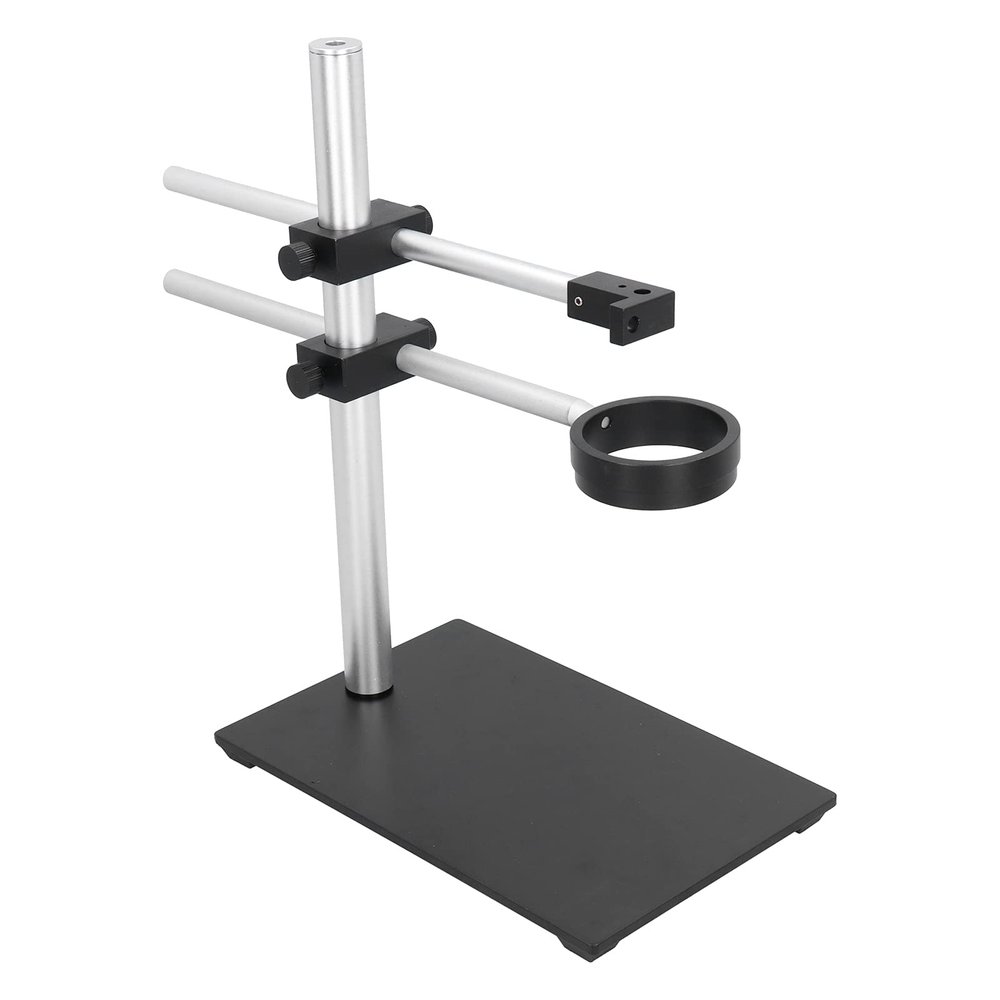 Industrial Camera Microscope USB Digital Base Stand Holder Adjustable Desktop Support Bracket for Visual Inspection and Zooming with Stable Base M3 M6 Screws Included