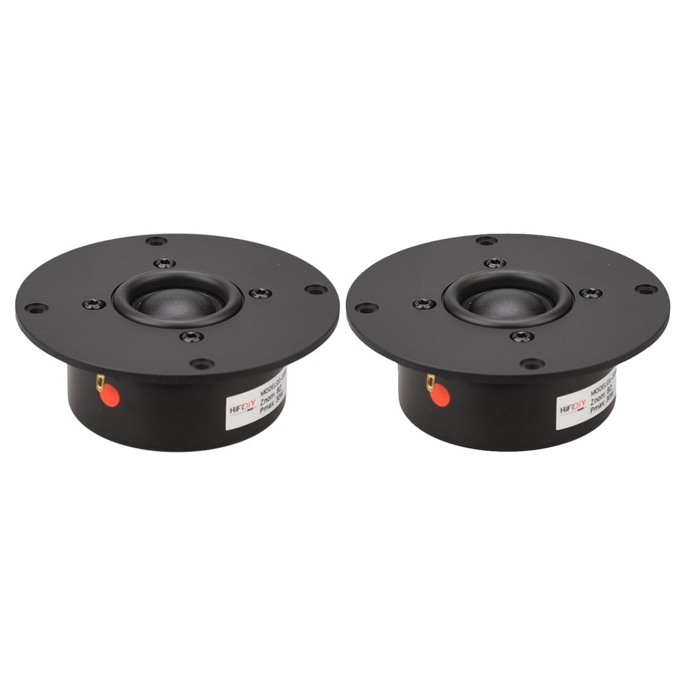 HIFIDIY LIVE 2PCS HiFi 4 inch Tweeter Speaker Unit 25-core Black Silk Membrane 8OHM 30W Home Film Treble Loudspeaker D1-108S