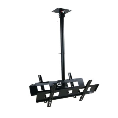 ADBWEKKF 30-65 Inch Dual Screen LED LCD TV Ceiling Mount Lifting 90-130cm 360 Swivel Max. VESA 45 * 67CM Double TV Bracket Hanger