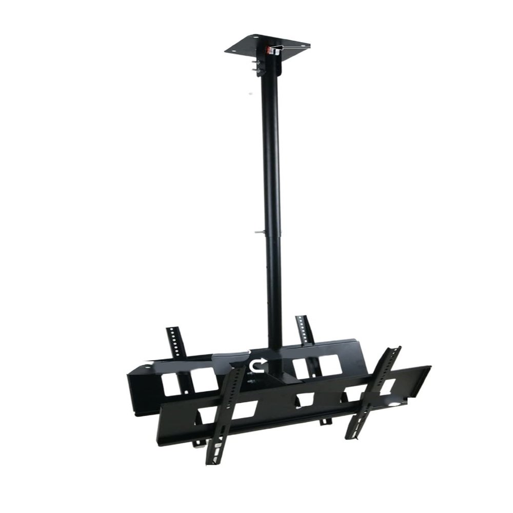 ADBWEKKF 30-65 Inch Dual Screen LED LCD TV Ceiling Mount Lifting 90-130cm 360 Swivel Max. VESA 45 * 67CM Double TV Bracket Hanger
