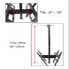 ADBWEKKF 30-65 Inch Dual Screen LED LCD TV Ceiling Mount Lifting 90-130cm 360 Swivel Max. VESA 45 * 67CM Double TV Bracket Hanger view 2