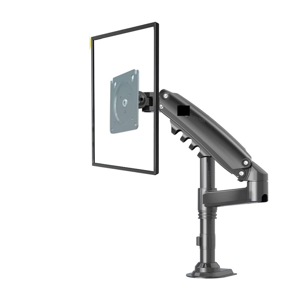ADBWEKKF H80 17-27" Monitor Holder Arm Gas Spring Full Motion LCD TV Mount 2-9kg Dual Arm Clamp Bracket 2pc USB3.0(H80)