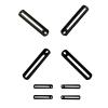 DL-AC100 VESA200 to 400X400 10-55" LCD Tv Mount Adaptor Monitor Support Extension Pad Tablet Bracketv Clamp Adaptor view 1