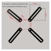DL-AC100 VESA200 to 400X400 10-55" LCD Tv Mount Adaptor Monitor Support Extension Pad Tablet Bracketv Clamp Adaptor view 2
