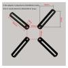 DL-AC100 VESA200 to 400X400 10-55" LCD Tv Mount Adaptor Monitor Support Extension Pad Tablet Bracketv Clamp Adaptor view 4