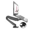 ADBWEKKF Gas Spring Full Motion Desktop 17 Inch Notebook Laptop Holder Mount Arm Bracket with Audio and USB Port Lapdesk Monitor Holder view 2