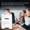 AI Voice Recorder, Voice Recorder w/Case Display Haptics, Transcribe & Summarize&Translate with AI Technology, 118 Languages Support, 64GB, Audio Recorder for Lectures, Meetings, Calls, Black view 4