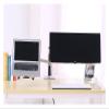ADBWEKKF Desktop Full Motion 17-32inch Monitor Holder Mount +10-17inch Laptop Support Mechanical Spring Dual Arm Max.Loading 10kgs Each(Silver 17cm Pole) view 3