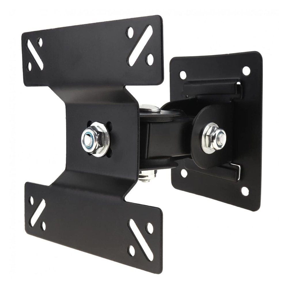 15KG Adjustable TV Wall Mount Bracket Flat Panel TV Frame Support 180 Degree Rotation for 14-27 Inch LCD LED Monitor Flat Pan(2PCS)