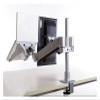 ADBWEKKF M201 Desktop 15-30 Inch Monitor Holder + 10-15.6inch Laptop Support Dual Arm Aluminum Full Motion with 40cm Stand Pole(Loading 1-8kgs) view 2