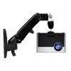 ADBWEKKF DL-F120PR 2-7kg Gas Spring Gas Strut Tilt Projector Bracket Ceiling Mount Rack Aluminium Alloy 360 Degree Rotate(Silver) view 2