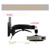 ADBWEKKF DL-F120PR 2-7kg Gas Spring Gas Strut Tilt Projector Bracket Ceiling Mount Rack Aluminium Alloy 360 Degree Rotate(Silver) view 3
