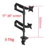 ADBWEKKF DL-8012D-II LCD Screen Desktop Full Motion 17-38" Monitor Stand Mechanical Spring Arm Aluminum Monitor Support Loading 3-11kgs(600mm Silver) view 2