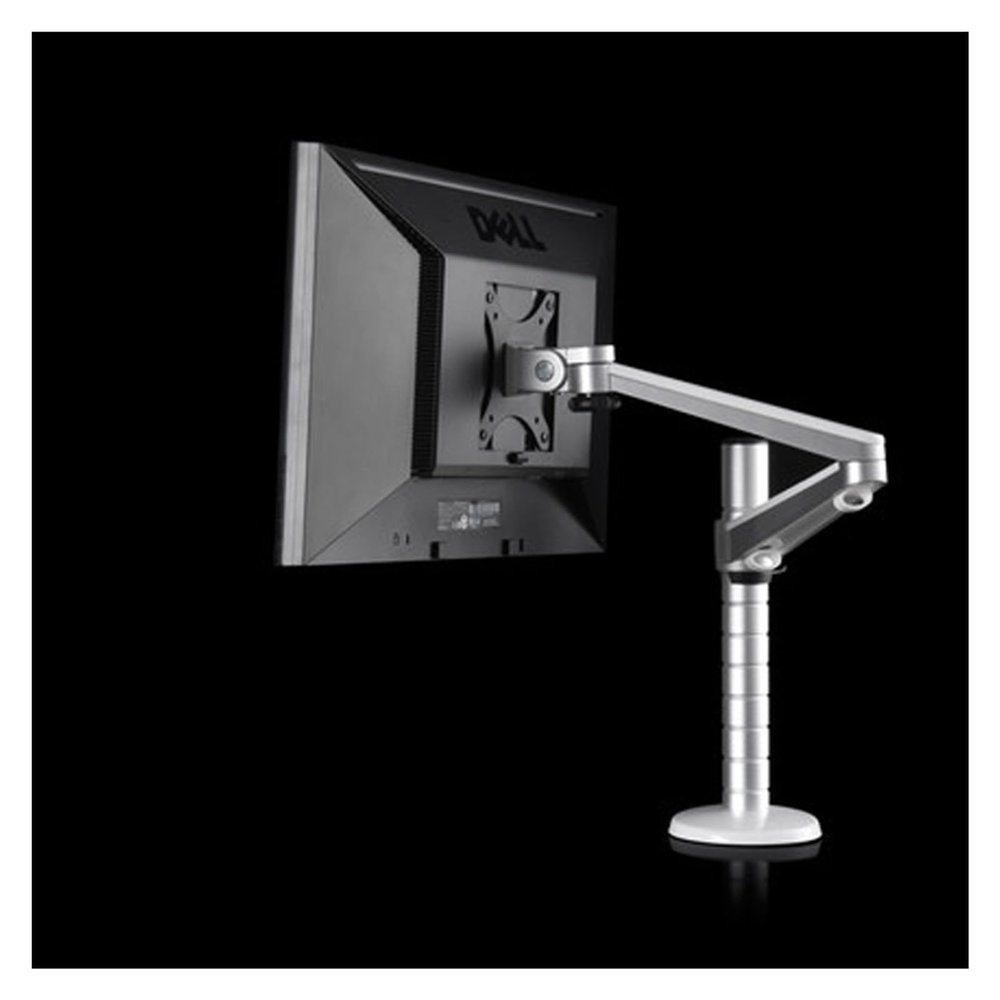 ADBWEKKF Aluminum OA-3S 10-27" 7kg Clamp Grommet Base Dual Arm Single Screen Vesa Bracket Monitor Desktop Stand 360 Rotate Tilt