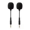Mikinona 2pcs Tiny Microphone for Computer Bendable Condenser Mic Denoise Feature for Streaming and Gaming view 1
