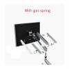 ADBWEKKF OL-2Z 10-32" Air Press Gas Strut Tilt LCD Desktop Mount Swivel 2-8KG Double Monitor Table Stand with Clamp Grommet Base(Silver) view 3