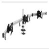 MP230GL Aluminum Alloy 15-27 Inch Triple Monitor Holder Desktop Grommet Mount Full Motion Seamless Screen Monitor Mount Bracket view 3