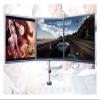 MP230GL Aluminum Alloy 15-27 Inch Triple Monitor Holder Desktop Grommet Mount Full Motion Seamless Screen Monitor Mount Bracket view 4