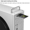Vertical Computer Case for Mac mini M4/M4 Pro 2024 Chassis Protective Dustproof Storage Bracket DIY PC Part Support Two USB3.2 GEN2 Interface + TF +SD Interface (Silver) view 3