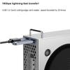 Vertical Computer Case for Mac mini M4/M4 Pro 2024 Chassis Protective Dustproof Storage Bracket DIY PC Part Support Two USB3.2 GEN2 Interface + TF +SD Interface (Silver) view 4