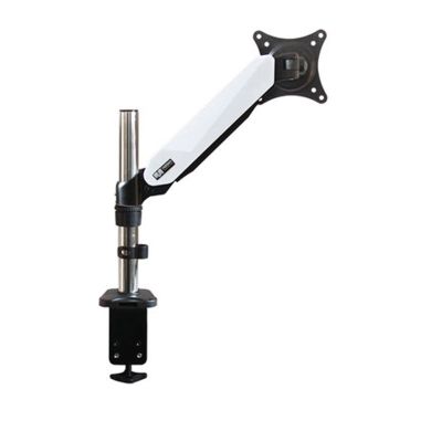 ADBWEKKF DL-ST111 Aluminum 27" 2-7kg 360 Rotate clamp air Gas strut LCD tv Table Mount Monitor Gas Spring Screen Desktop Support Bracket(White clamp Base)