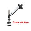 ADBWEKKF DL-ST111 Aluminum 27" 2-7kg 360 Rotate clamp air Gas strut LCD tv Table Mount Monitor Gas Spring Screen Desktop Support Bracket(White clamp Base) view 3