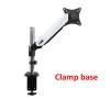 ADBWEKKF DL-ST111 Aluminum 27" 2-7kg 360 Rotate clamp air Gas strut LCD tv Table Mount Monitor Gas Spring Screen Desktop Support Bracket(White clamp Base) view 4