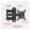 ADBWEKKF TV Wall Mount for 14-32" LED Plasma Flat TV Monitor VESA 200x200 with Full Motion Swivel Articulating Extension(WMX012-4) view 4