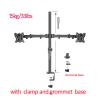 600mm T902-260Q T902-260Q Desktop Stand Full Motion 360 Degree Steel Pc Holder 10"-27" Clamp Base Monitor Mount Arm Load 15kg(Clamp Base) view 2