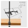600mm T902-260Q T902-260Q Desktop Stand Full Motion 360 Degree Steel Pc Holder 10"-27" Clamp Base Monitor Mount Arm Load 15kg(Clamp Base) view 4