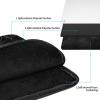 WZYWHJ Black Music Notes Prints Shockproof Portable Laptop Sleeve Case 17 inch for Men and Women Business Travel, School, Office Daily Use view 3