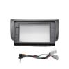 KITQLPG 2 Din 10.1 Inch Car Radio Fascia Compatible with Nissan Sentra Sylphy 2012-2019 Stereo Panel Dashboard Installation Trim Kit DVD Frame Bezel(Frame-Gray-Cord) view 1