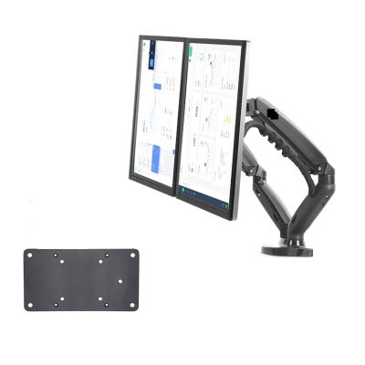 ADBWEKKF F160 Gas Spring 10"-30" Dual Monitor Stand On Desk 2-9kg Dual Arms 360 Rotate USB3.0 Computer Holder(with 200x100 Plate)