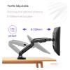 ADBWEKKF F160 Gas Spring 10"-30" Dual Monitor Stand On Desk 2-9kg Dual Arms 360 Rotate USB3.0 Computer Holder(with 200x100 Plate) view 4