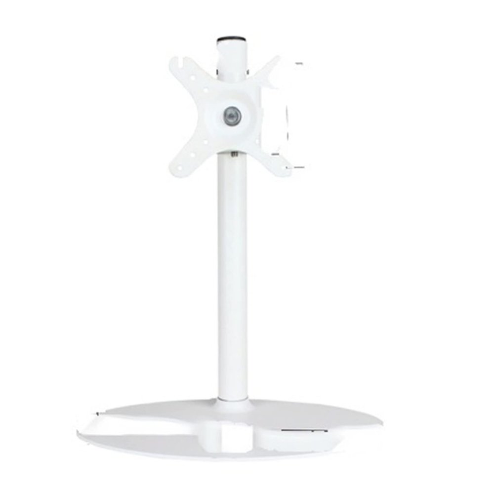 ADBWEKKF LCD-T10001 Single Monitor Stand 13"-32" Screen Holder Arm Computer Desktop Support with Big Base Simple No Arm Tv Mount(LCD-T1001W)