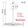 ADBWEKKF LCD-T10001 Single Monitor Stand 13"-32" Screen Holder Arm Computer Desktop Support with Big Base Simple No Arm Tv Mount(LCD-T1001W) view 2