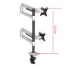 ADBWEKKF DL-8012D-II LCD Screen Desktop Full Motion 17-38" Monitor Stand Mechanical Spring Arm Aluminum Monitor Support Loading 3-11kgs(450mm Silver) view 3